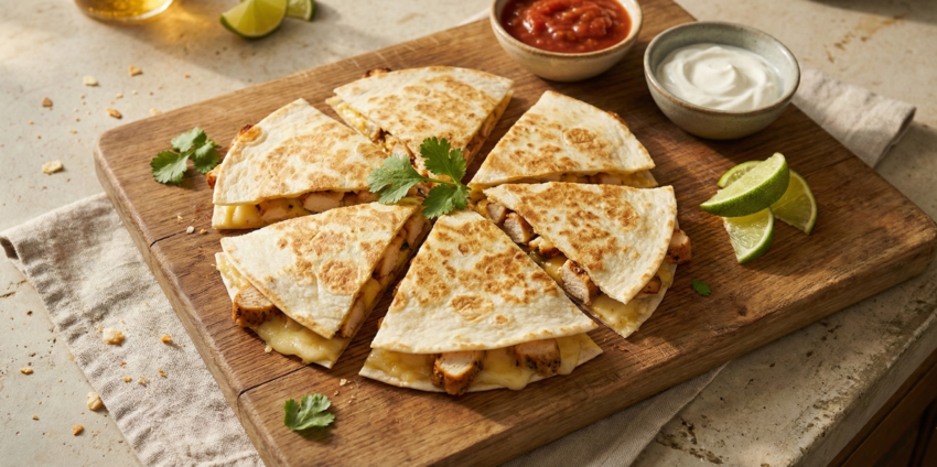 Soft Mexican Chicken Quesadilla With Melting Cheese And Warm Flavors image 5awrr5awrr5awrr5