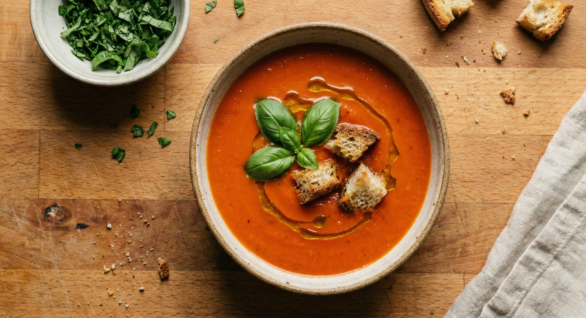 Light Italian Tomato Soup With Fresh Herbs And Smooth Warm Taste mage 9ptqub9ptqub9ptq